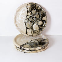 bubble soap dish | black & white | ceramic