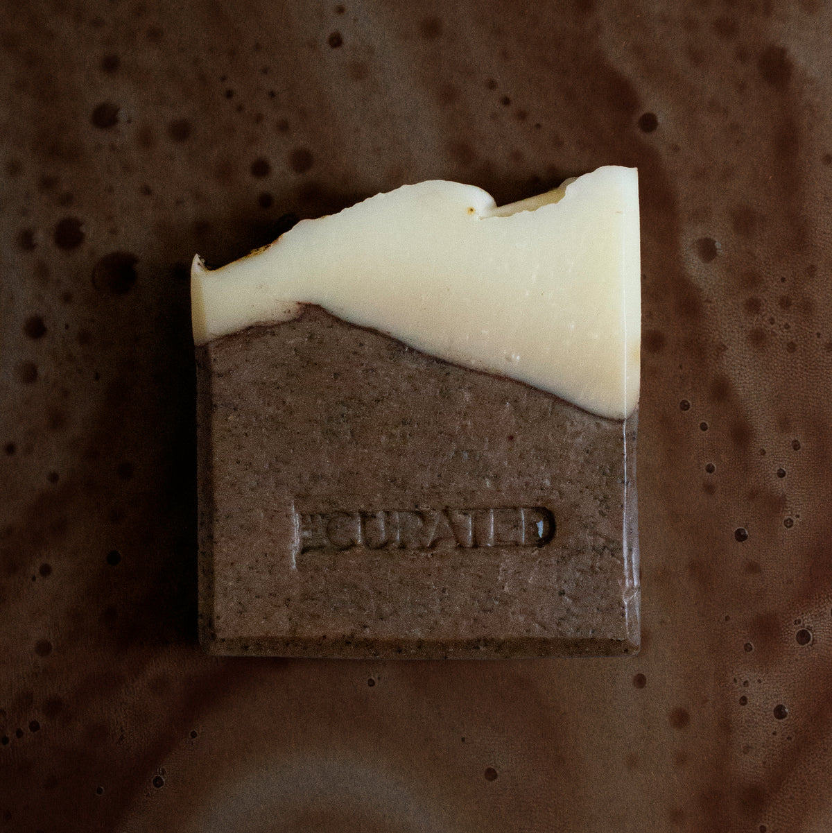 natural soap COFFEE & CREAM | made with coffee & grounded coffee powder