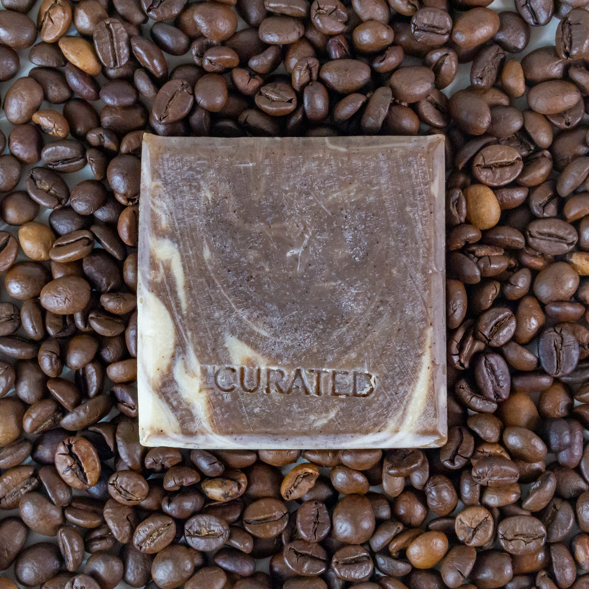 natural soap ESPRESSO BROWNIE | made with strong brewed coffee & grounded coffee powder
