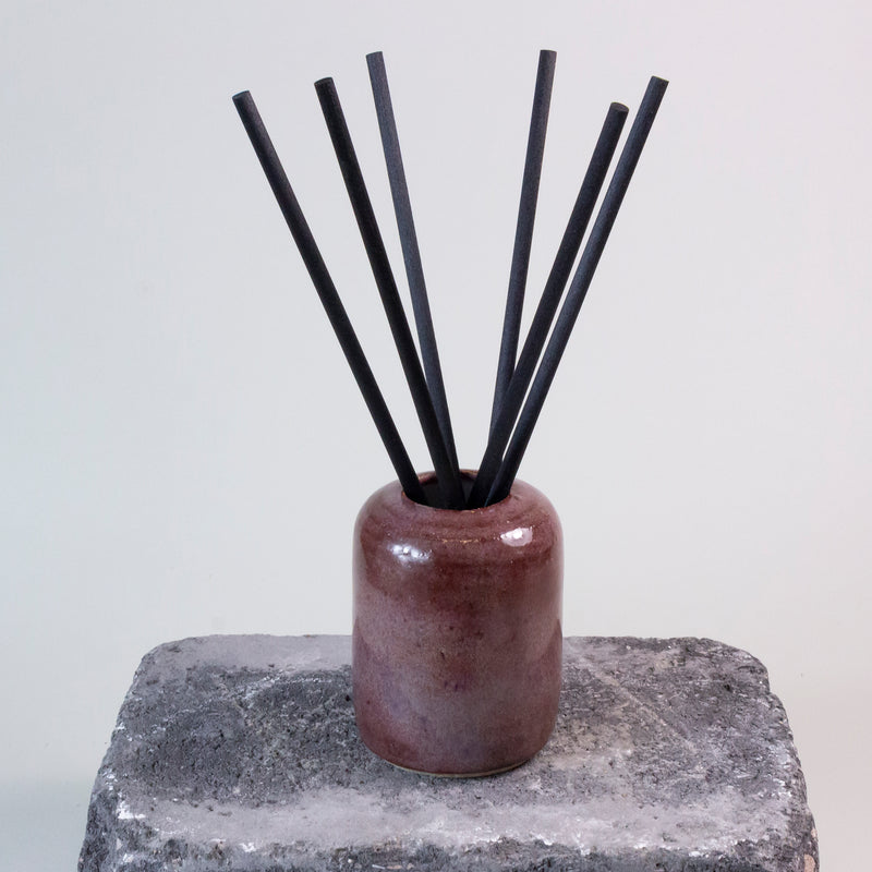 reed diffuser container | ceramic | wine red