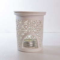 wax burner | ceramic | white