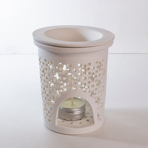 wax/oil burner | ceramics | white
